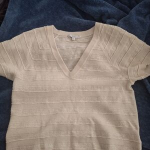 Joie Cream V-Neck Sweater